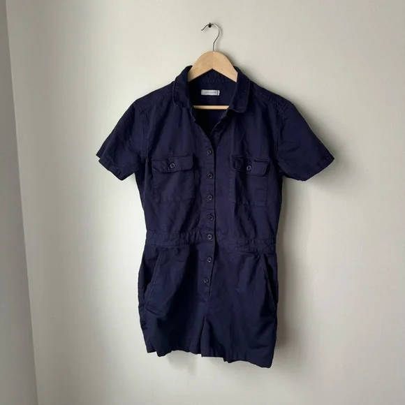 Outerknown S.E.A. Shortall blue Jumpsuit linen cotton blend - Picture 10 of 10